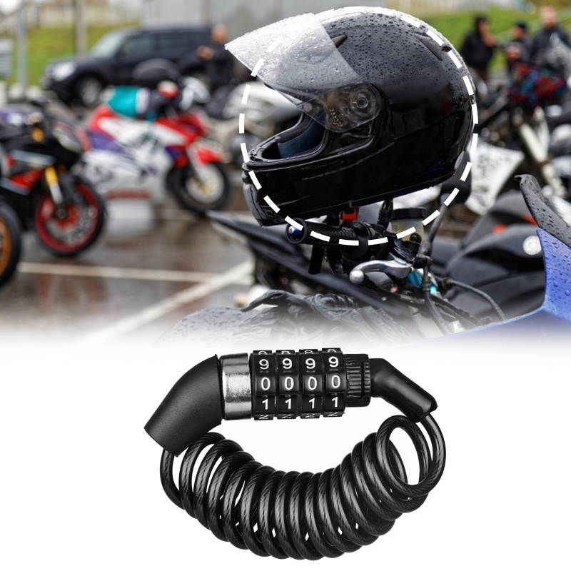 Chain Lock Combination - D1 Motorfiets Fiets Anti-Diefstal Ketting 4-Cijferig