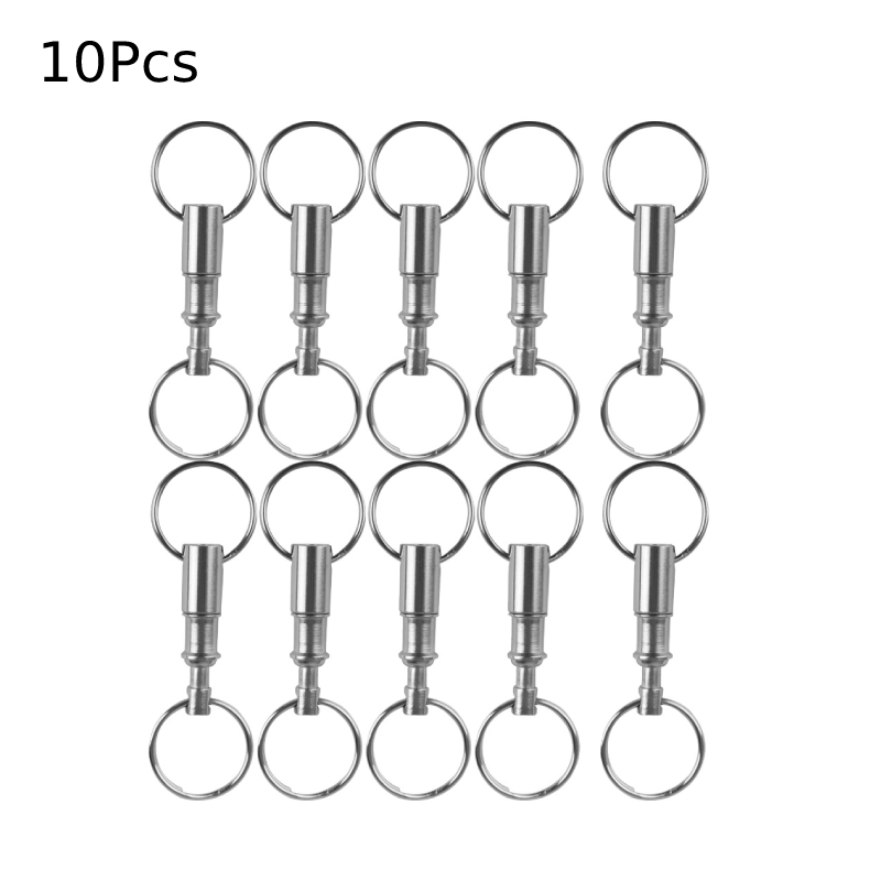 Chain Lock Combination - 10Pcs Dual Afneembare Sleutelhangers Quick Release
