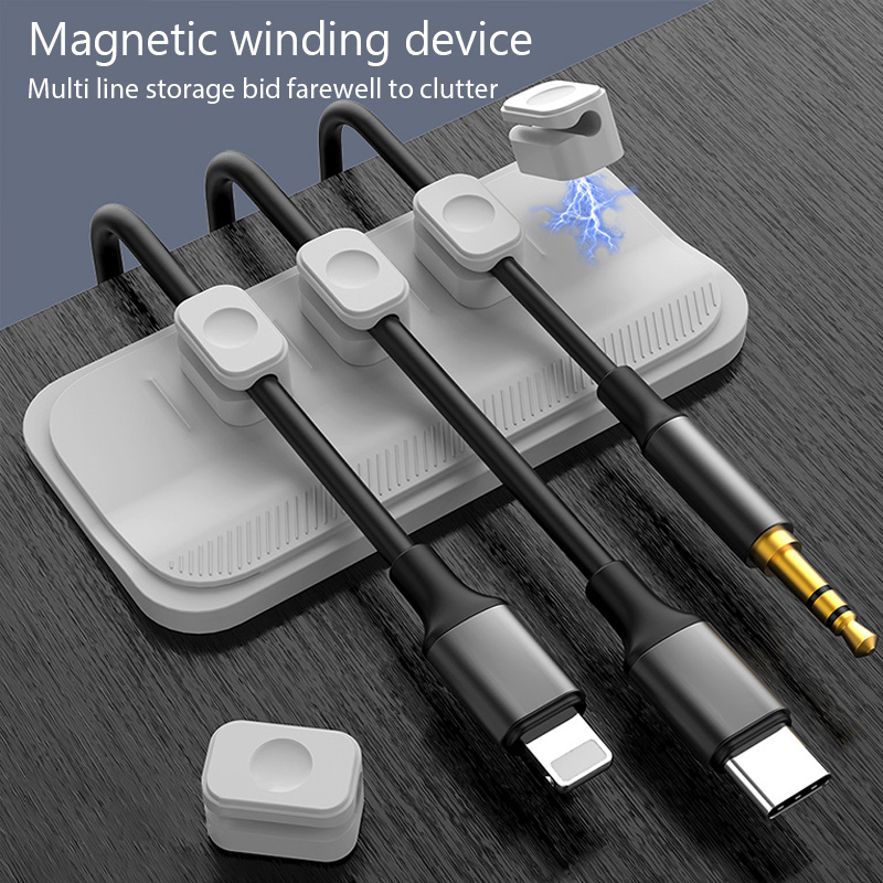 Cable Lock Flexible - Kabelorganizer Magnetische kabelbeheer USB-kabelhouder Siliconen flexibele