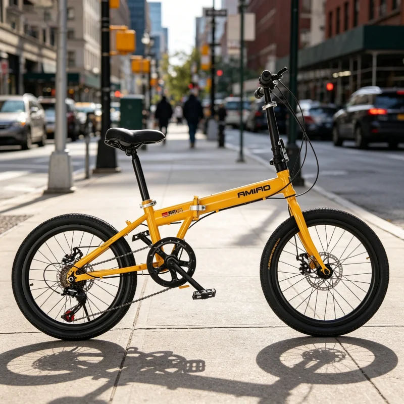 20 inch gele spaakwielen vouwf - Commuter Biking recensie en prijs