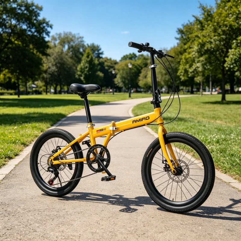 20 inch gele spaakwielen vouwf - Commuter Biking recensie en prijs