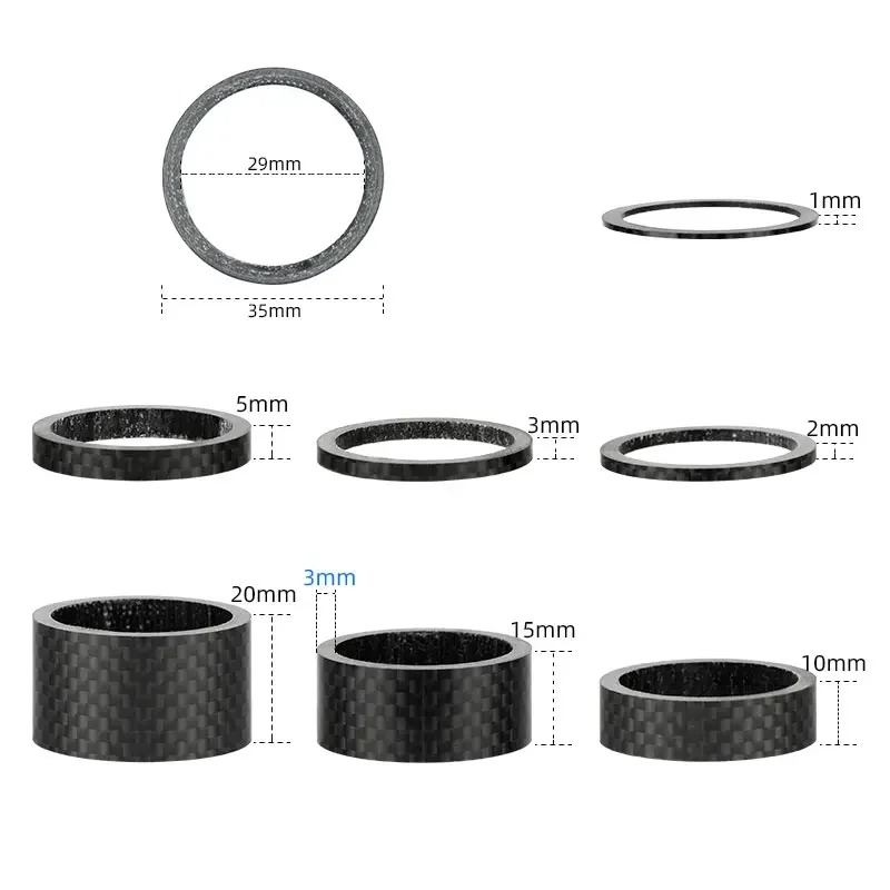 Fiets Koolstofvezel Spacers vo - Bell Handlebar Ring recensie en prijs